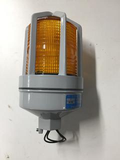 (6) Orange Industrial Strobe Warning Lights 90-130V 1 Amp.