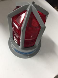 (6) Red Industrial Strobe Warning Lights 10-30V .8 - .4 Amps.