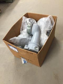 Quantity of Appleton Unilet Industrial Strobe Warning Light 90* Bases.