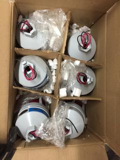 (6) Red Industrial Strobe Warning Lights 10 Watts, 10-30V .8 - .4 Amps, Model# AST 14.