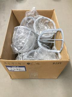 Quantity of Protective Cages for Industrial Strobe Warning Lights.