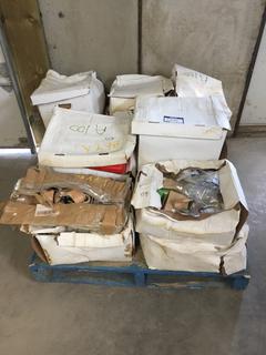 Pallet of Plumbing Parts & 4' Level.