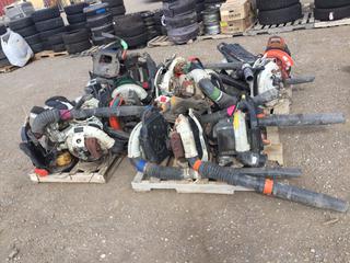 (4) Pallets of Gas Blowers for Parts.