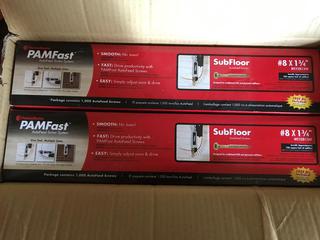 Selling Off- Site -  Milwaukee Heavy Duty Screwdriver c/w Premium Auto Feed system By Fasten Master & Case of (6000) # 8x1 3/4 Screws.  Location - 527 North 200 East, Raymond, AB -  For Further Information Please Call Chris 403-308-1161.