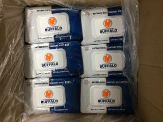 (1) Box of 36 Bags of Northwest Buffalo Trading Company Individual Packages of Sanitary Wipes.