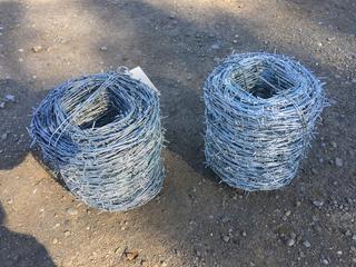 (2) Rolls of Barb Wire (New).