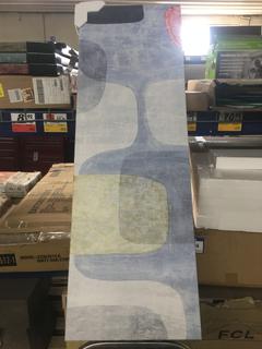 Abstract Art on Wrapped Canvas, 16"x 48".