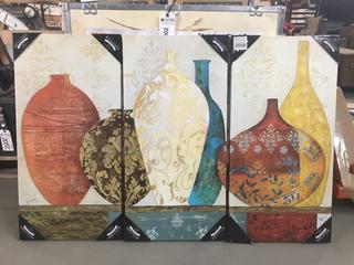 Wexford 3-Piece Gallery Wrapped Canvas, 32"x 48".