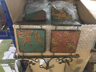 Botanical Scroll Metal Wall Decor