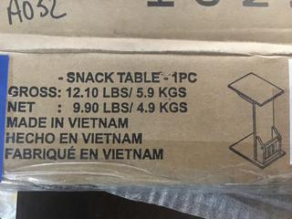 Chocolate Brown Snack Table.