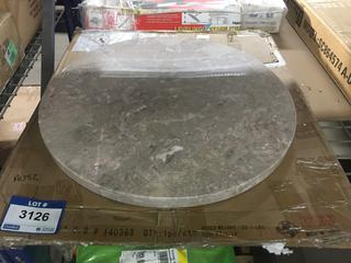 Steve Silver End Table, Top Akbar Stone.