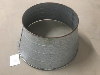 Glitz Home 22" Galvanized Metal Tree Collar.