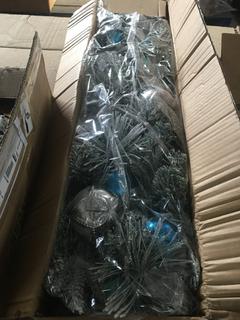 6' Blue Christmas Garland.