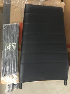 (3) Black Fabric Chairs.