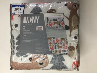 VCNY Home 2-Piece Reversible Twin Comforter Set.