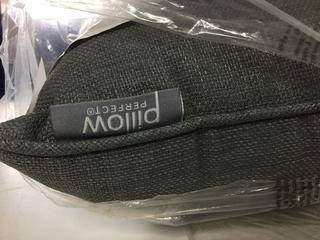 (2) Grey Decorative Pillows.