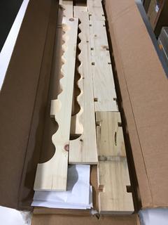 Pine Scallop 18 Bottle Rack.