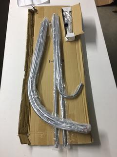 7" Center Clawfoot Tub Fixture/Shower Riser Package Combo.