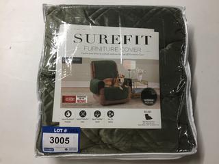 Surefit Recliner Slip Cover, Olive Green.