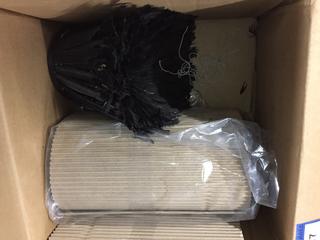 (2) Pink & Black Bloomsbury Market Juju Feather Hat Wall Decor, 24"D x 4".