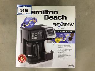 Hamilton Beach Flex Brew 2-Way Coffee Maker.