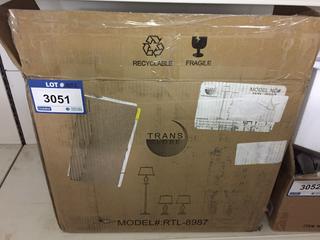 Trans Globe Cardella 3-Piece Table & Floor Lamp Set.