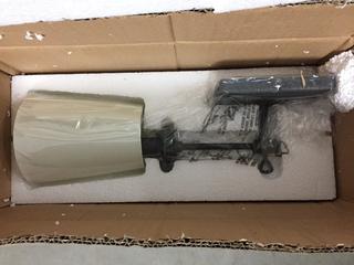 Brandt Savoy House Lorraine One Light Sconce, Black w/ White Shade.