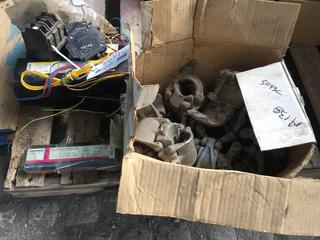 Pipe Scaffolding Brackets, Sylvania Magnetic Ballast, Breaker Switches.