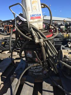 Lincoln Grease Gun w/ Pail of Grease