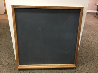 Large Chalk Board. 36"L x 37"H.