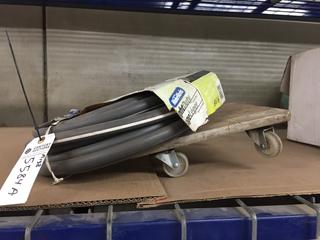 Garden Hose 5/8" x 50', Small Furniture Dolly.