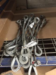 Wire Rope Slings 1/2", 23 7/8" Length.