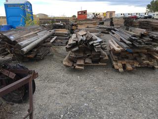 Quantity of 4" x 4"s and 1" x 4"s - Assorted Lengths.