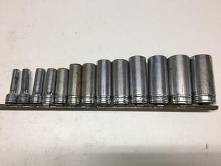 Snap-On 3/8" Drive Deep Sockets 1/4" to 1".