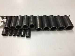 Snap-On Deep Impact Sockets, 3/8" to 1 5/16".