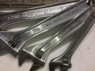Snap-On Crescent Wrenches 6", 8", 10", 12" and 15".