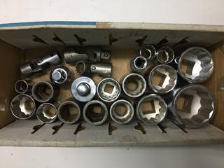 Proto 3/4" Drive Stud Extractor, Extension and Assorted Sockets.