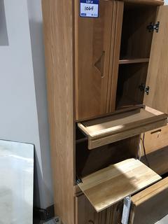 Oak Pedestal Style Cabinet