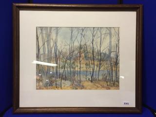 (2) Watercolour Landscape Paintings by H. Chisholm. 29 1/2" x 25 1/2" / 27 1/2" x 24 1/2".