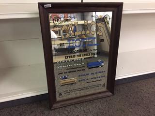 Palace Hotel Decorative Mirror. 22" x 30".