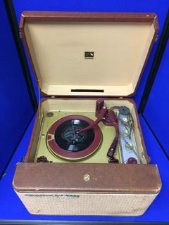 Antique Victrola Portable Record Player. Model # HF-194, S/N 2371.