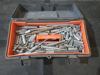 GSC Benchmaster 18in Toolbox C/w Qty Of Assorted Concrete Anchors