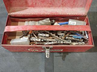 17in Toolbox C/w Qty Of Assorted Spade, Coring And Hammer Drill Bits 