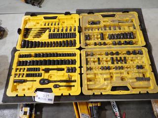 (2) Incomplete Stanley 1/4in, 3/8in And 1/2in Dr Socket Sets