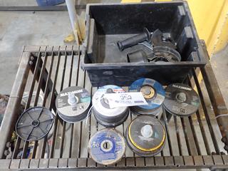 Qty Of 4 1/2in Grinding And Cut-Off Discs C/w Misc Grinder Accessories