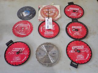 Qty Of Diablo And Irwin 6 1/2in - 7 1/4in Saw Blades *Unused*