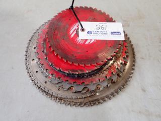 Qty Of Assorted 7 1/4in - 12in Saw Blades