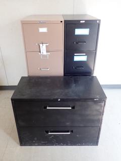36in X 18in X 27in 2-Drawer Filing Cabinet C/w 27in X 15in X 52in 4-Drawer Filing Cabinet And 27in X 18in X 52in 4-Drawer Filing Cabinet