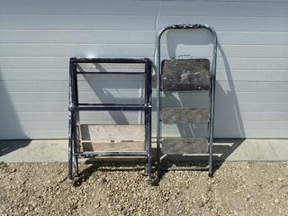 Gorilla Ladders HB3-2C 200lb Cap. 3ft Step Stool C/w 32in X 24in X 30in Portable Work Bench