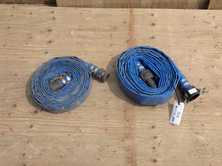 (2) Lay Flat 2in Discharge Hoses